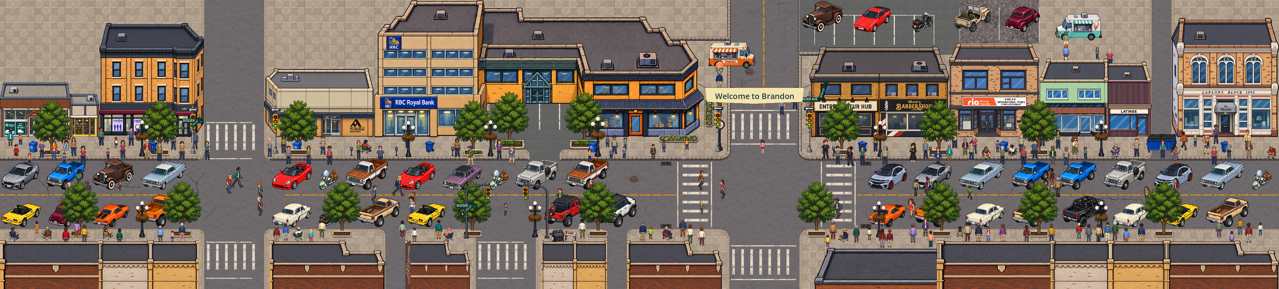 In-development 2.5D street panorama